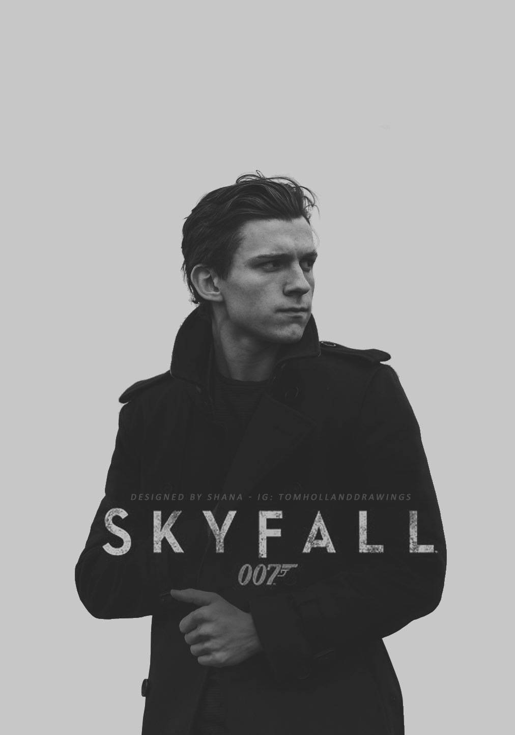 黑白真的帅676767饭制荷兰弟饰演007詹姆斯邦德的海报