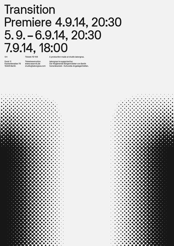 运用点线面元素的海报设计灵感