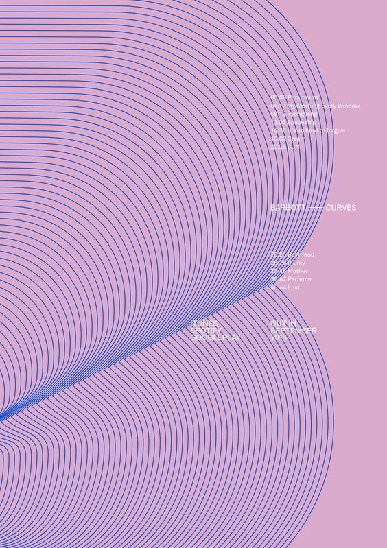 运用点线面元素的海报设计灵感