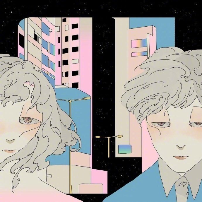 色彩略带忧郁的插画艺术 ins:saitemiss