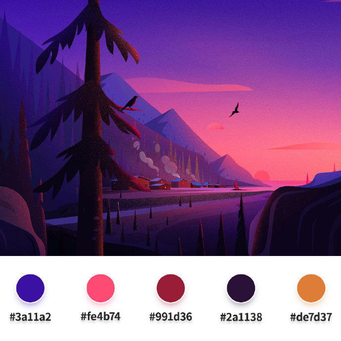 插画中的色彩纷呈