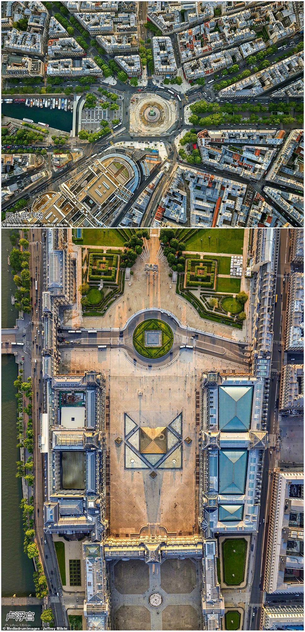 从空中俯瞰巴黎,会发现几乎完美的轴对称街道,这整齐度