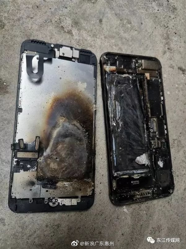 惊险惠州一市民的苹果手机突然发生爆炸
