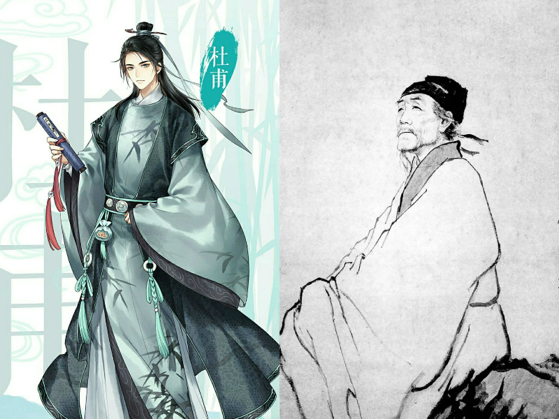 当古代的著名诗人变成了二次元男神,你几秒会爱上学习语文?