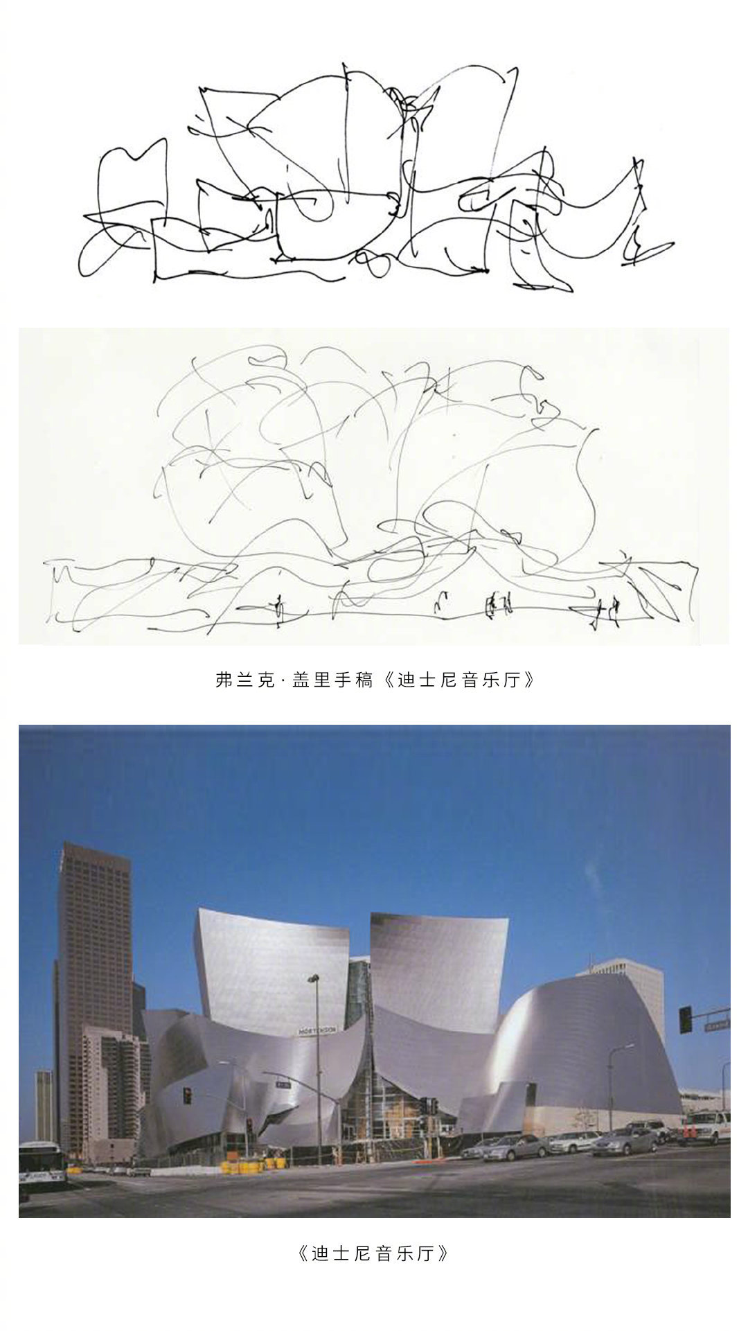 建筑大师的手稿草图
