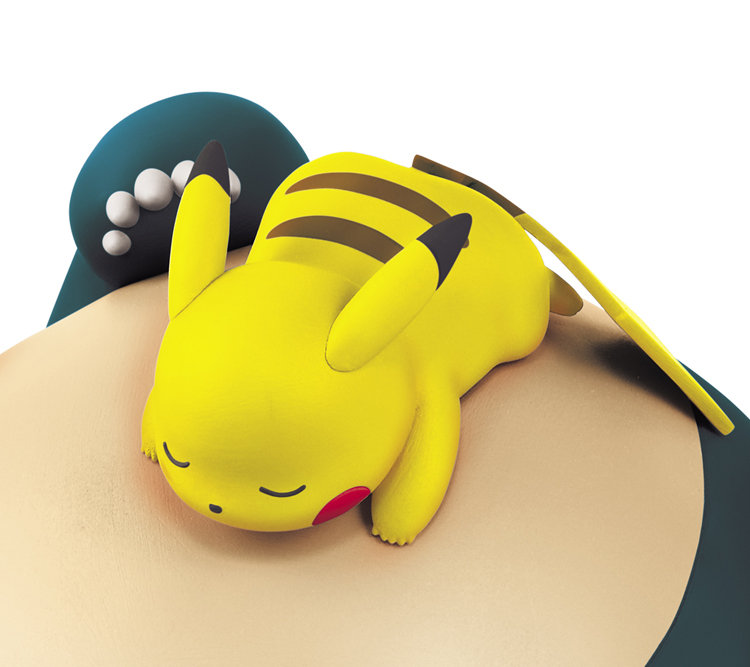 皮卡丘躺在卡比兽怀里太可爱了awsl