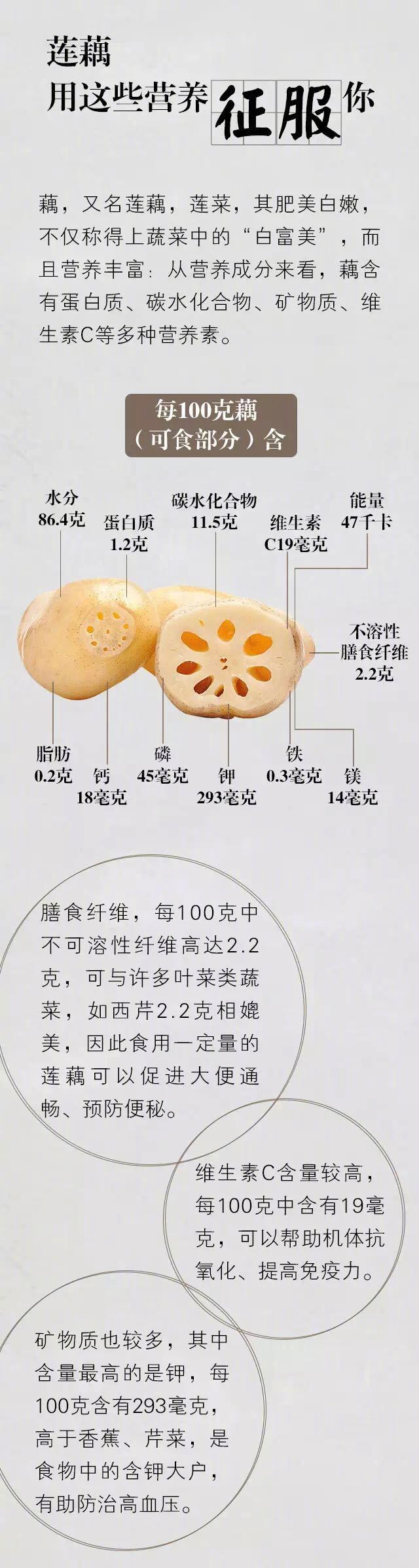 一根莲藕中有多少营养素 4种吃法滋补你的身体