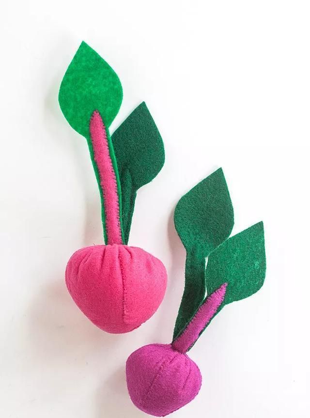 不织布手工蔬菜园再也不怕孩子没玩具了水果切切乐也能做