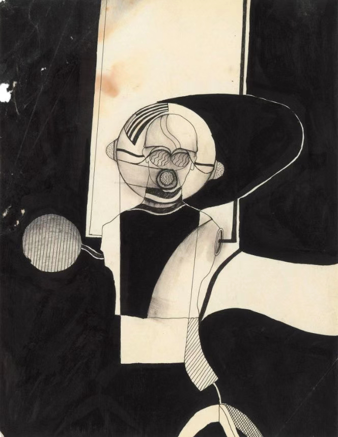 导演大卫·林奇的画作 / 黑白