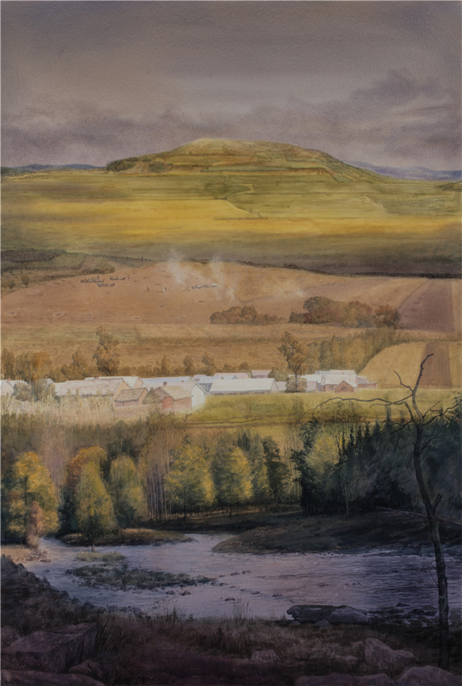 笔墨纵情 气势雄厚:画家孟宪德作品赏析|哈尔滨师范大学|水彩|风景画