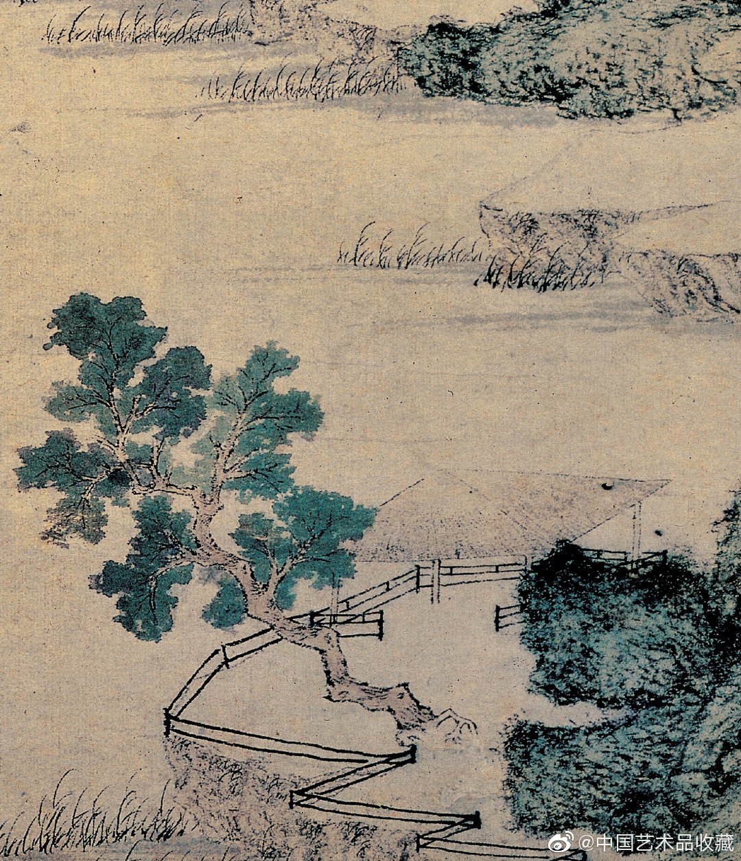 明 文徵明 《绿萌草堂图》