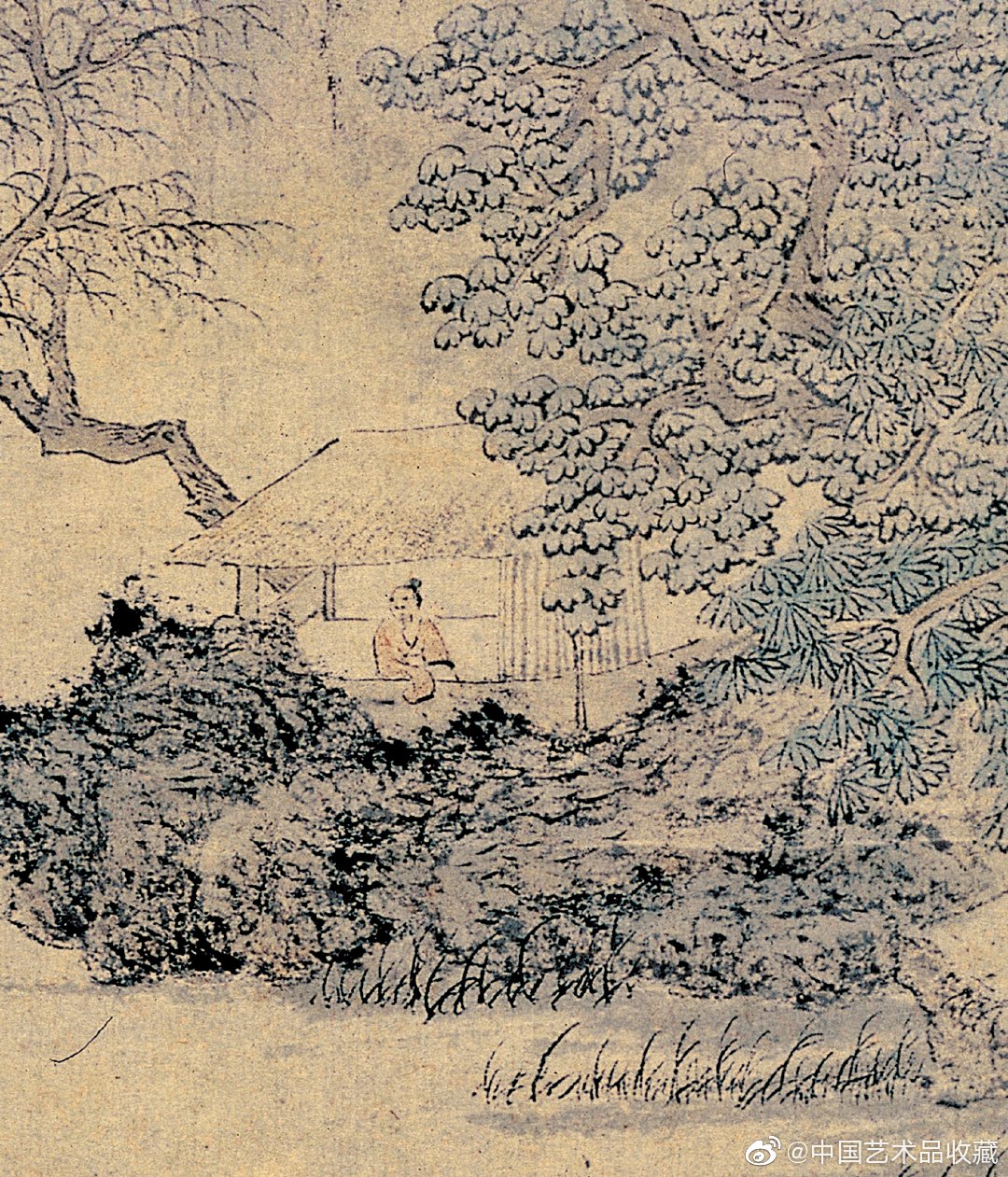 明 文徵明 《绿萌草堂图》