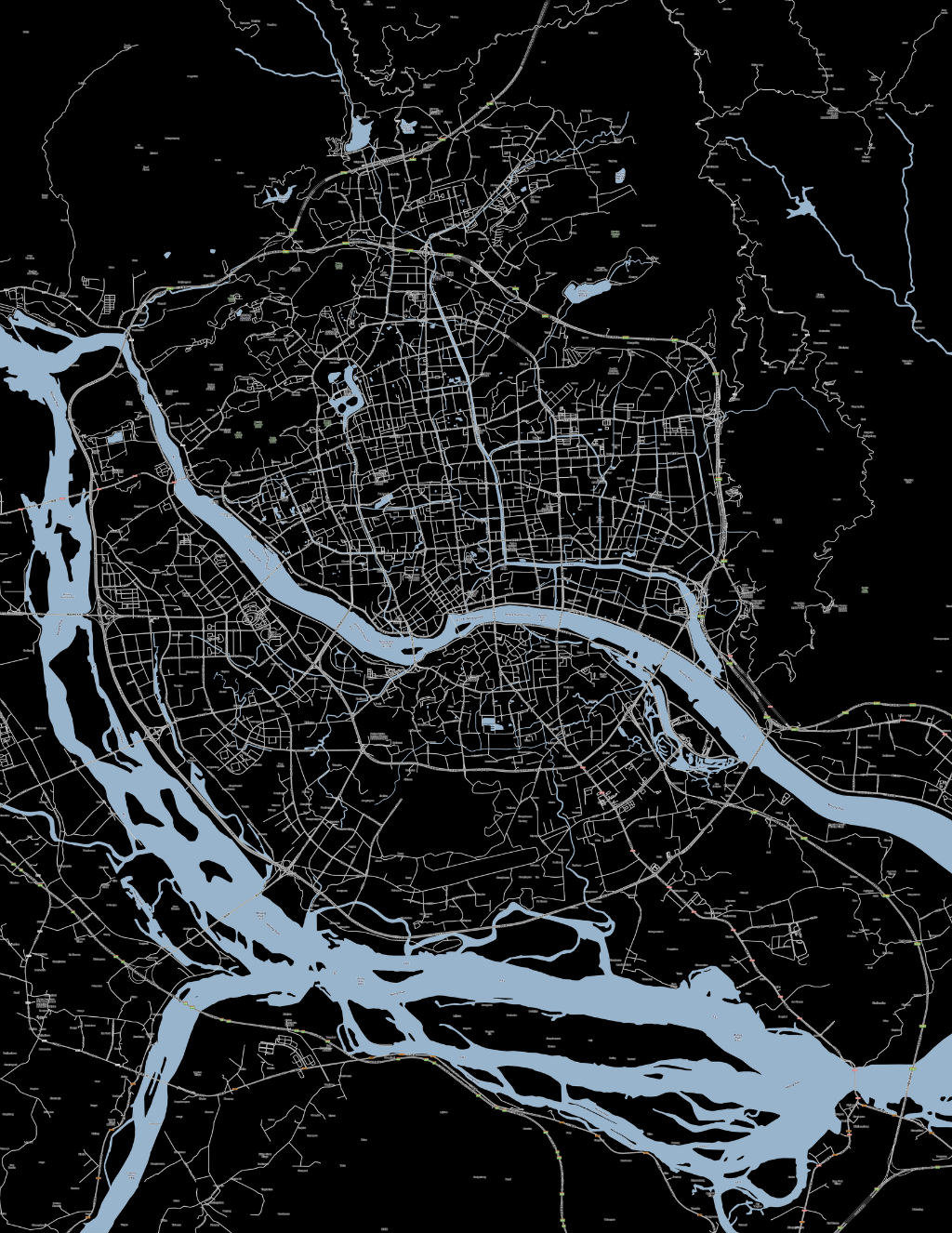 中国城市肌理图