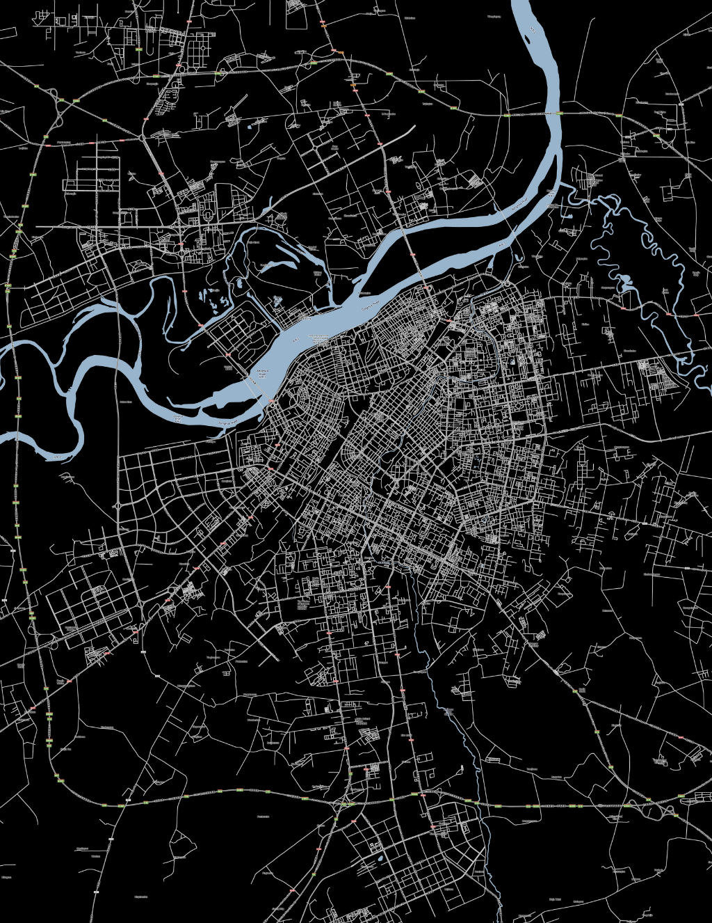 中国城市肌理图