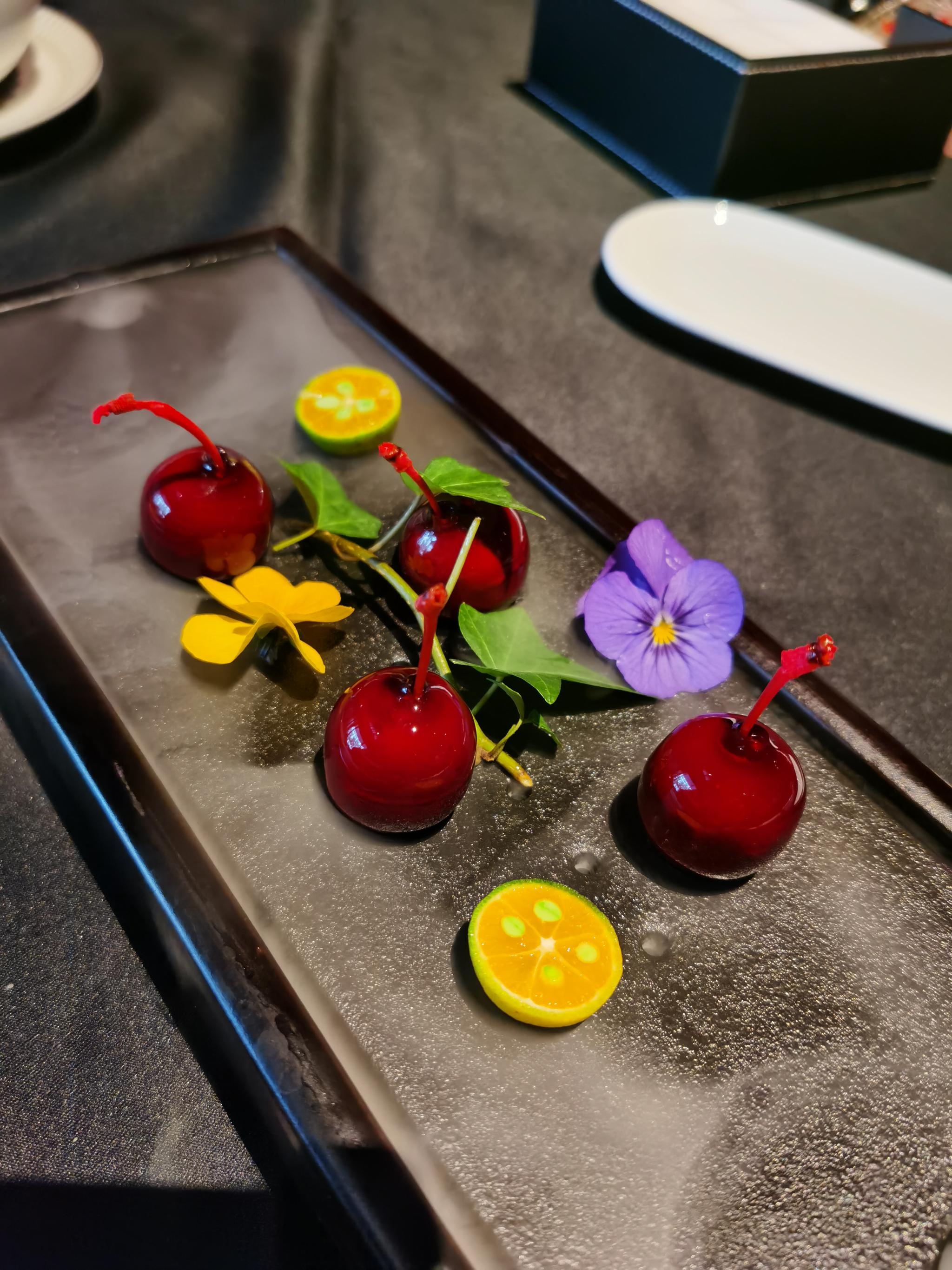 中午饭ò32ó 汤好喝,樱桃鹅肝也不错._高清图集_新浪网