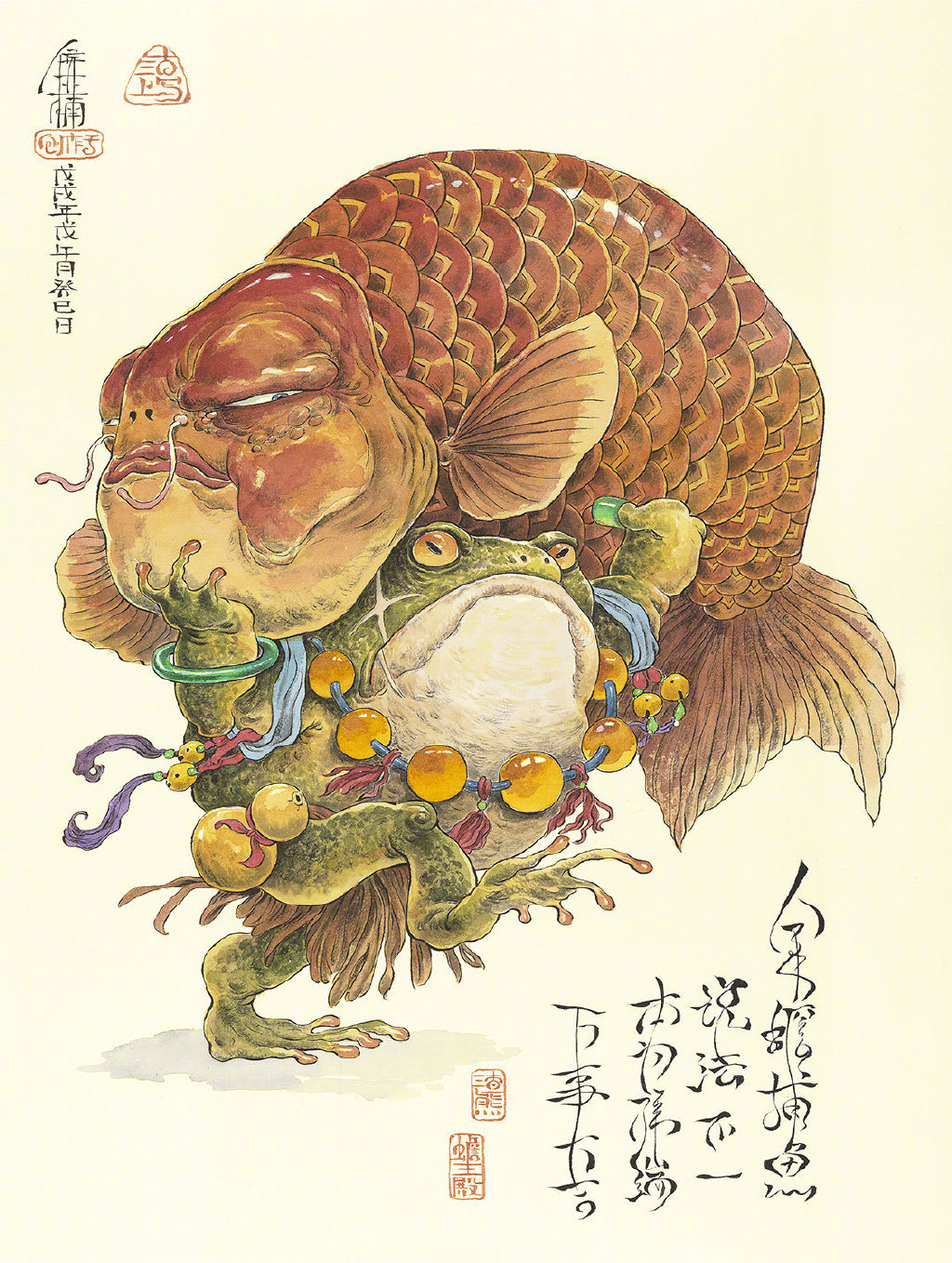 来自插画家侯亚楠水彩作品~ 作者: @无敌绘画小能手渣熊|插画家|水彩