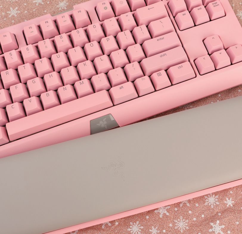 razer粉晶外设套装图赏