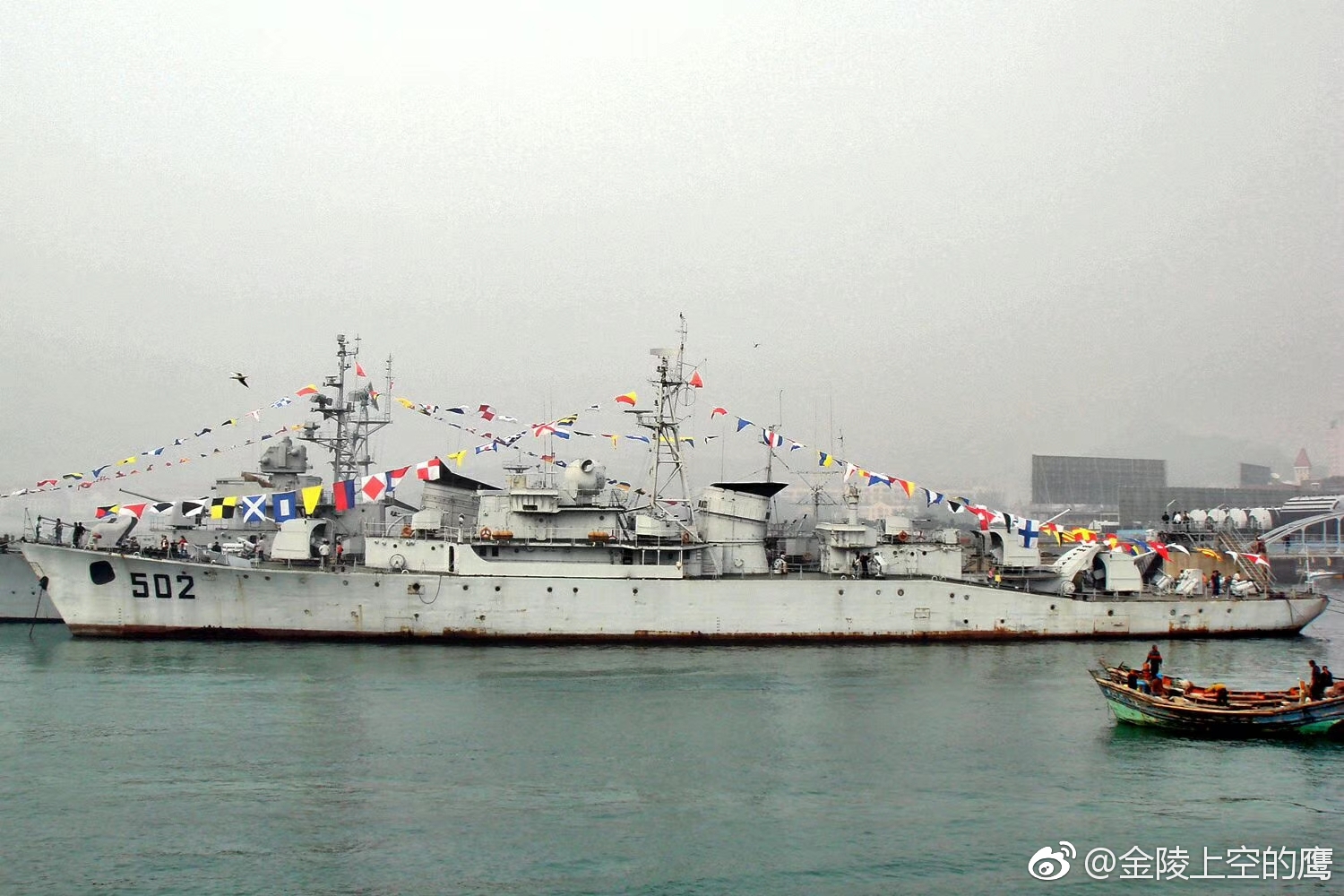 青岛海军博物馆曾经收藏过的舰艇,65型火炮护卫舰1艘(502南充号)|青岛