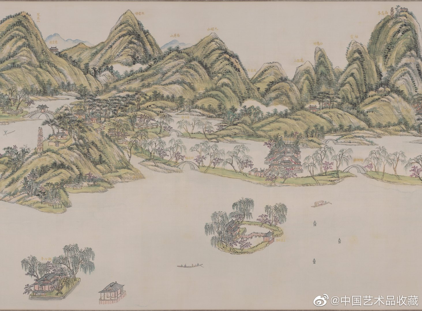 清 王原祁 《西湖十景图》