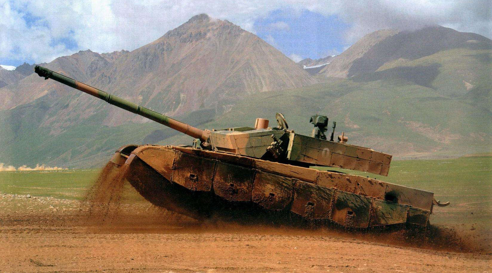 坦克世界版99a冲锋陷阵沙漠迷彩很有国际范67