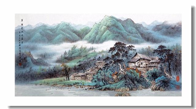 "老屋山水"兼工带写,四川乡村风光!——曾君作品!