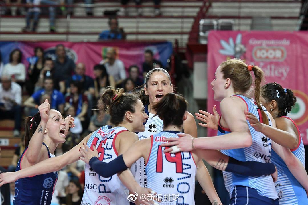 2018-2019意大利女排联赛半决赛第二回合诺瓦拉3-1力克斯坎迪奇