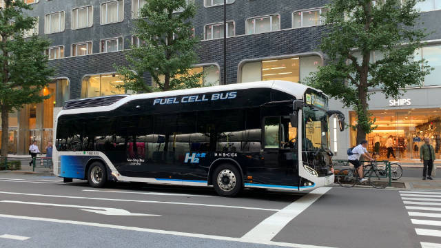 丰田汽车公司的氢能源公交巴士已在东京街头行驶67