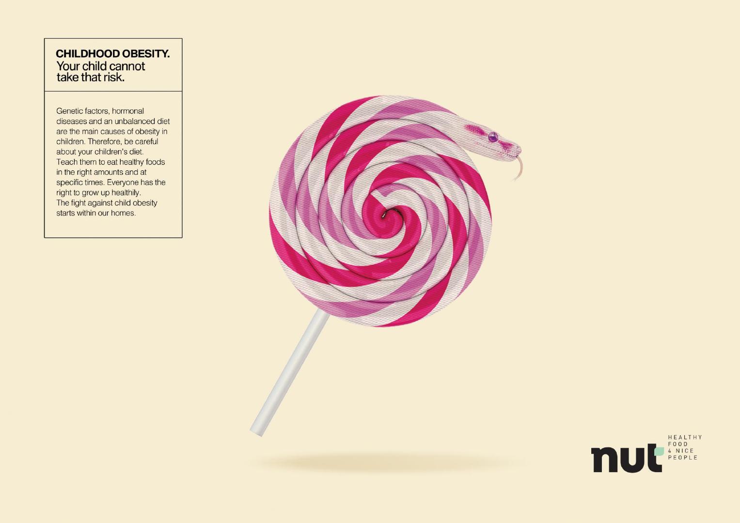 关于儿童肥胖的平面广告它们是危险的让您的孩子远离这些食物