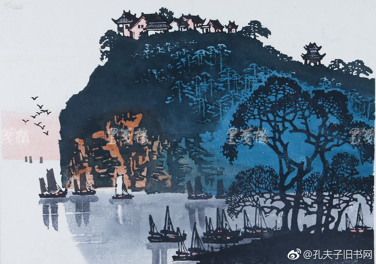 "中国百景"系列版画欣赏中国百景由"北京十景","长城十景"