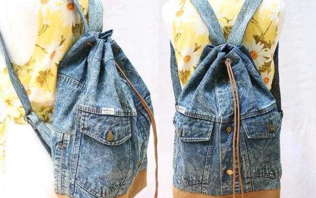 旧牛仔裤变废为宝改造包包用处大牛仔裤做包教程合集