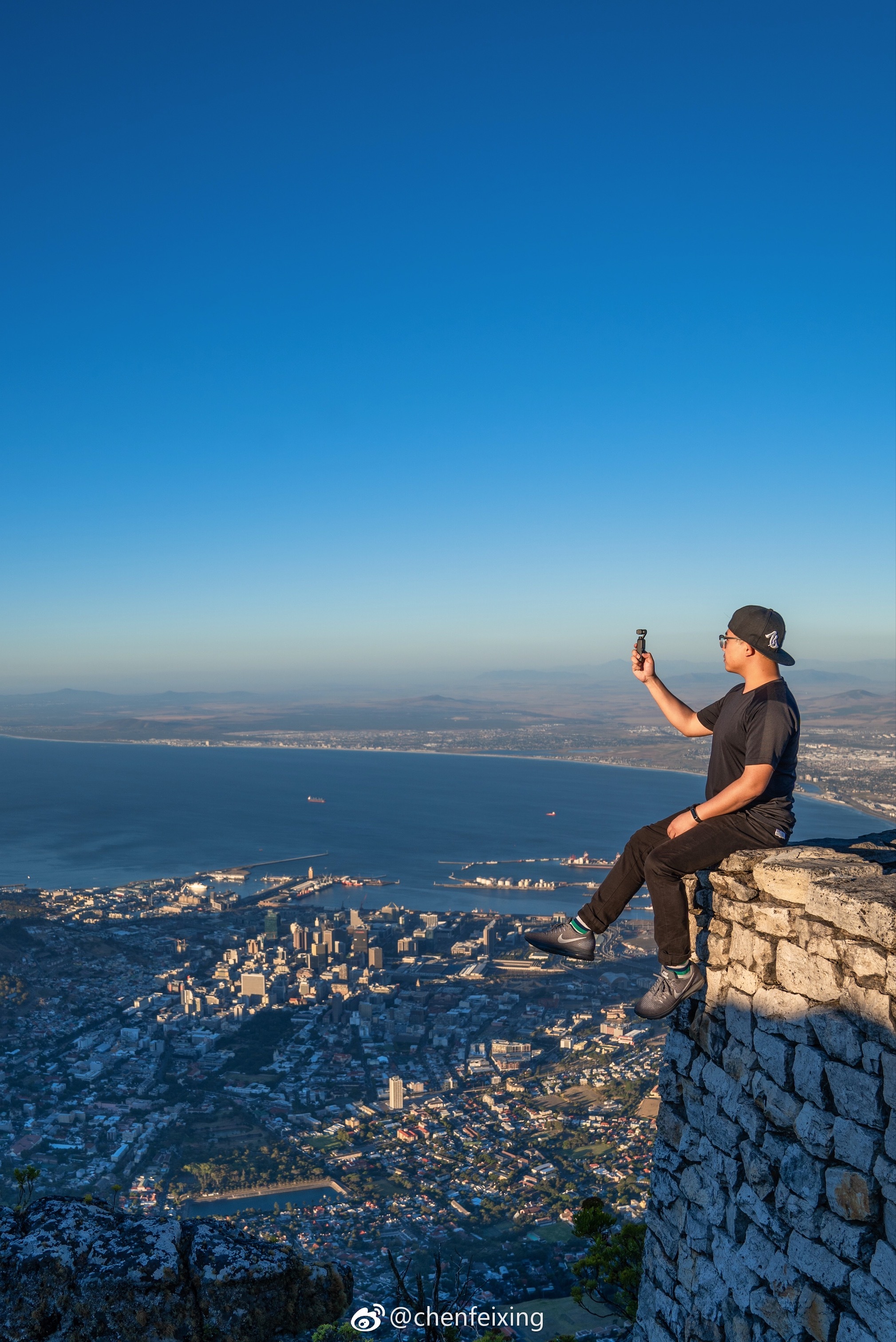 俯视开普敦,西眺大西洋