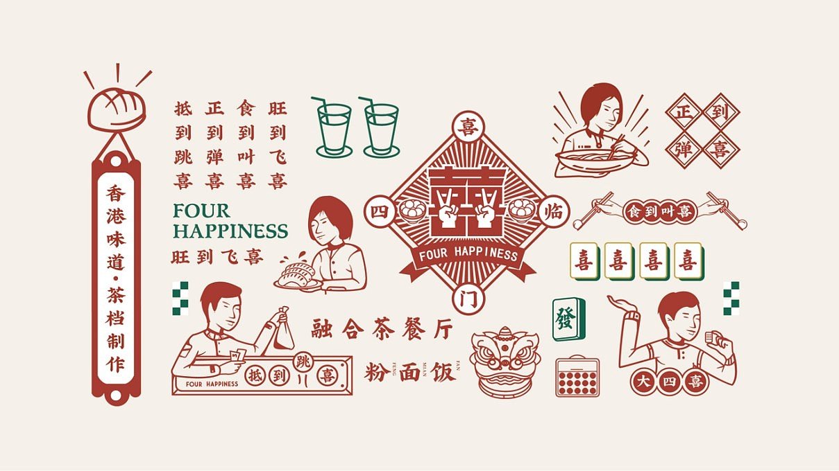 四喜港式茶餐厅餐饮vi全案