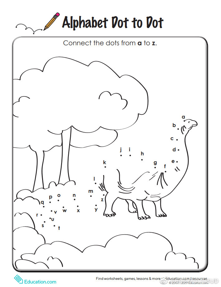 点阵图给大家,大家可以打印下来让孩子们试试看,用笔将字母从a到z连接