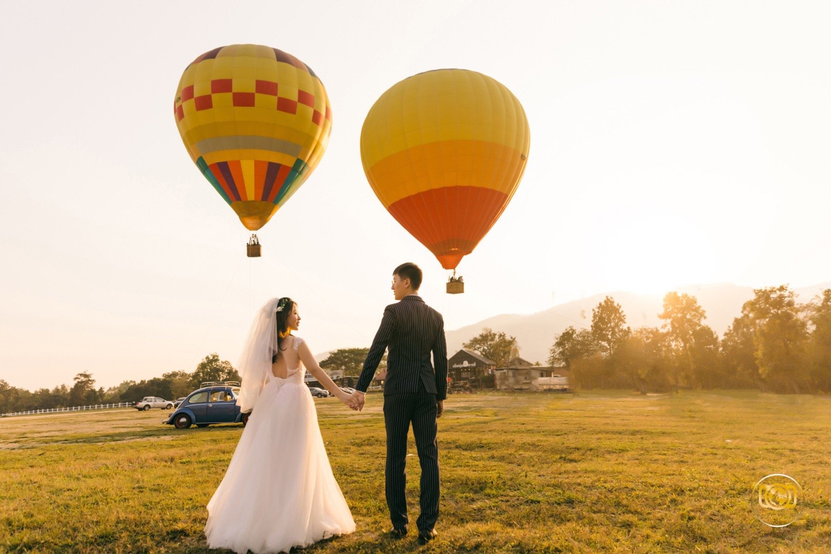 清迈独家热气球婚礼开放预约清迈旅拍一次次记录每一个表情每