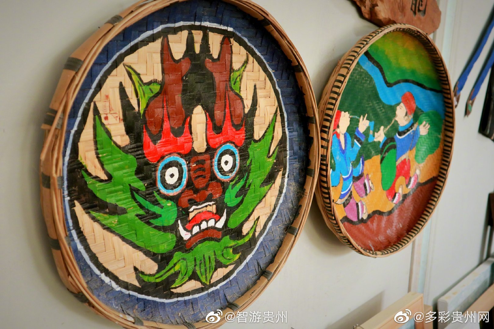 贵州独特的簸箕画|贵州|簸箕画|手工艺_新浪新闻