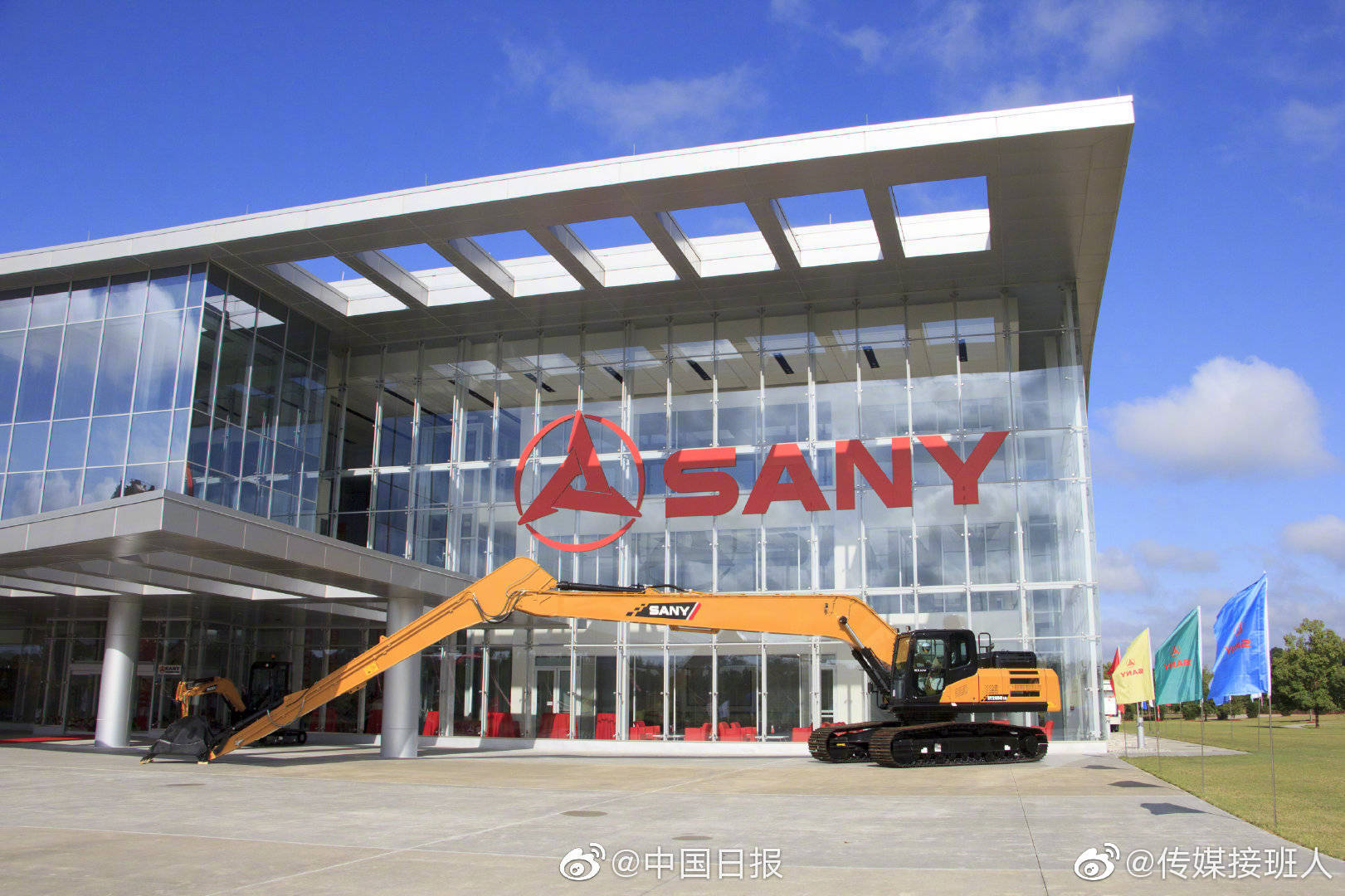 居然是"三一重工"在美国的总部复联挖掘机总部也是很接地气了__财经