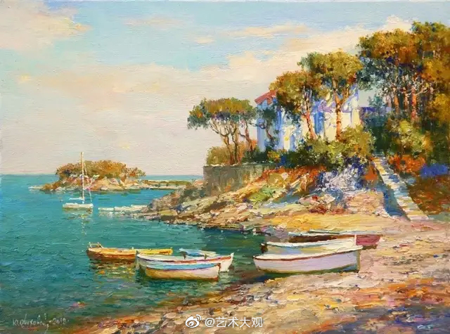 浪漫风格装饰风景油画尤里奥布霍夫作品集1尤里奥布霍夫斯基1965