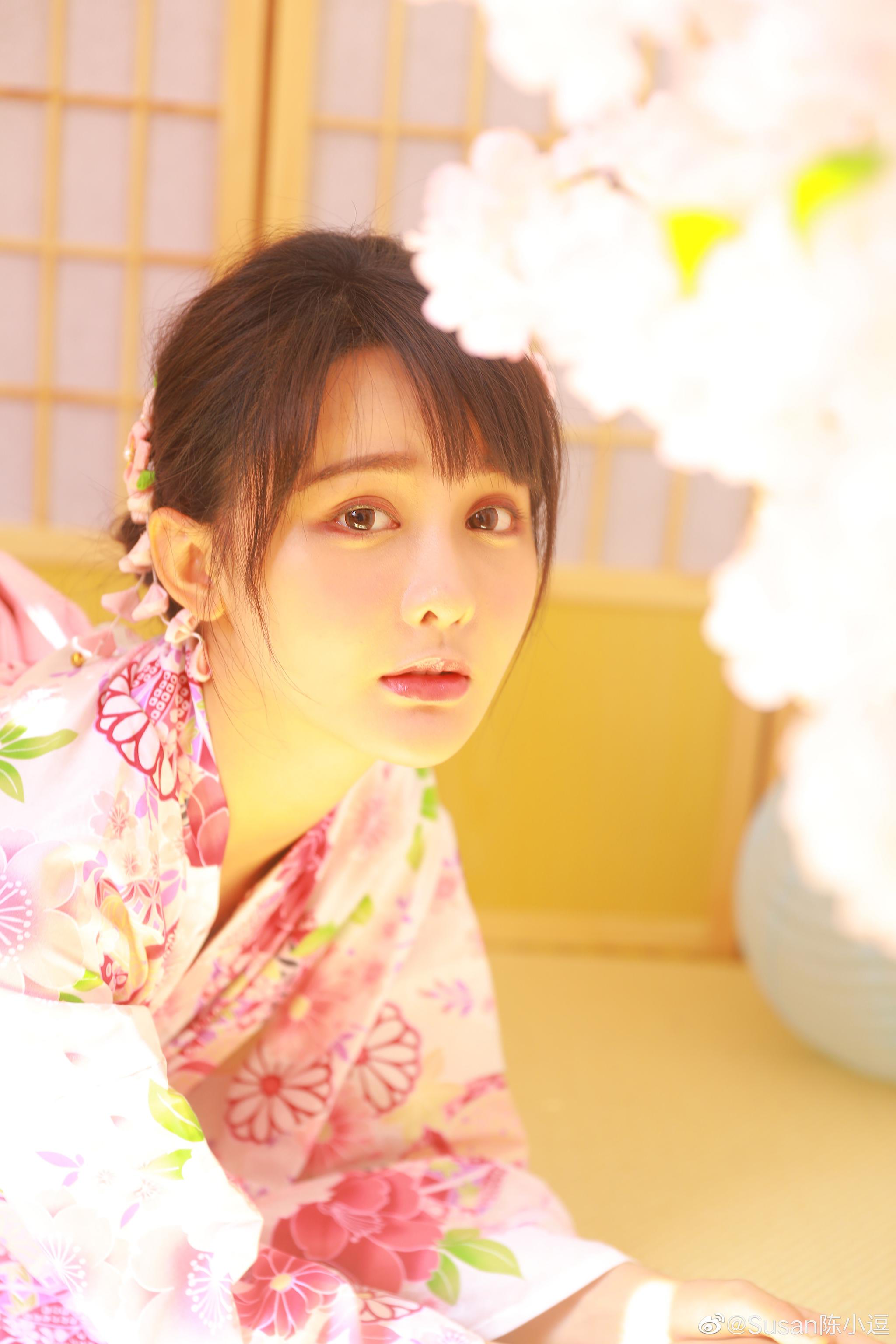 春の桜花少女|杨馥羽|美少女|摄影_新浪新闻