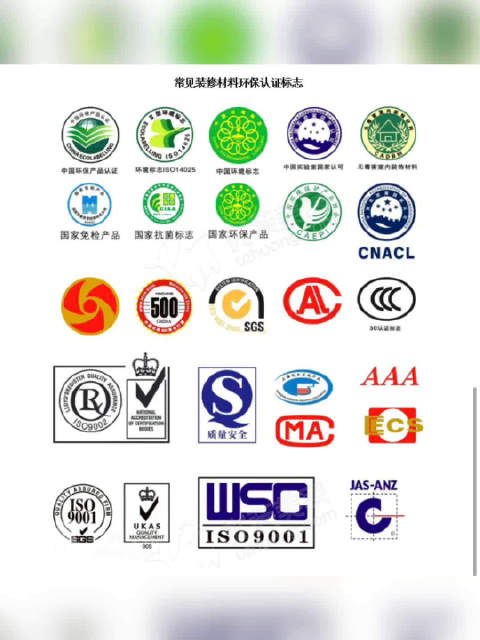 装修常见的环保认证标志
