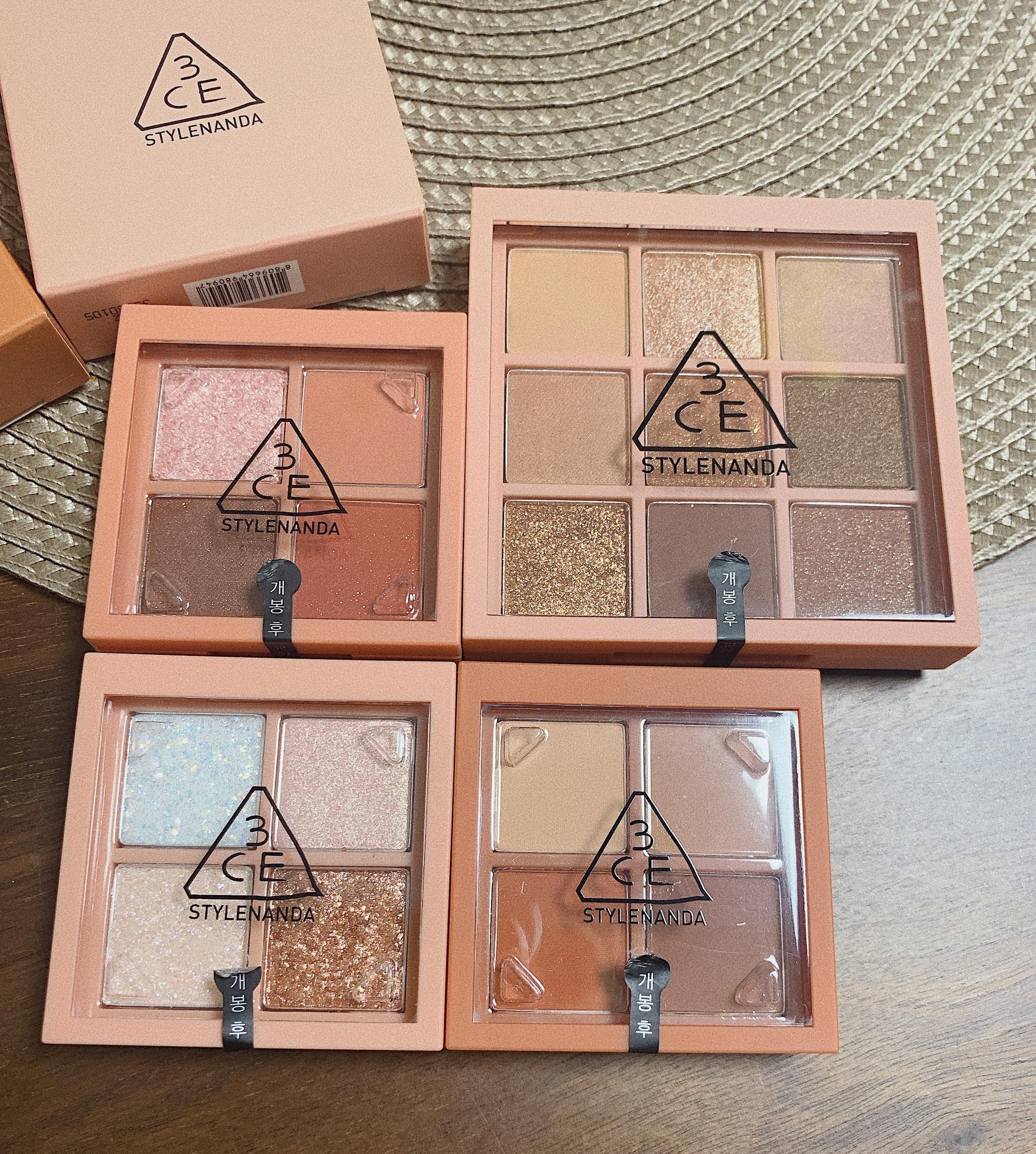 3ce的四宫格眼影盘也太好看了