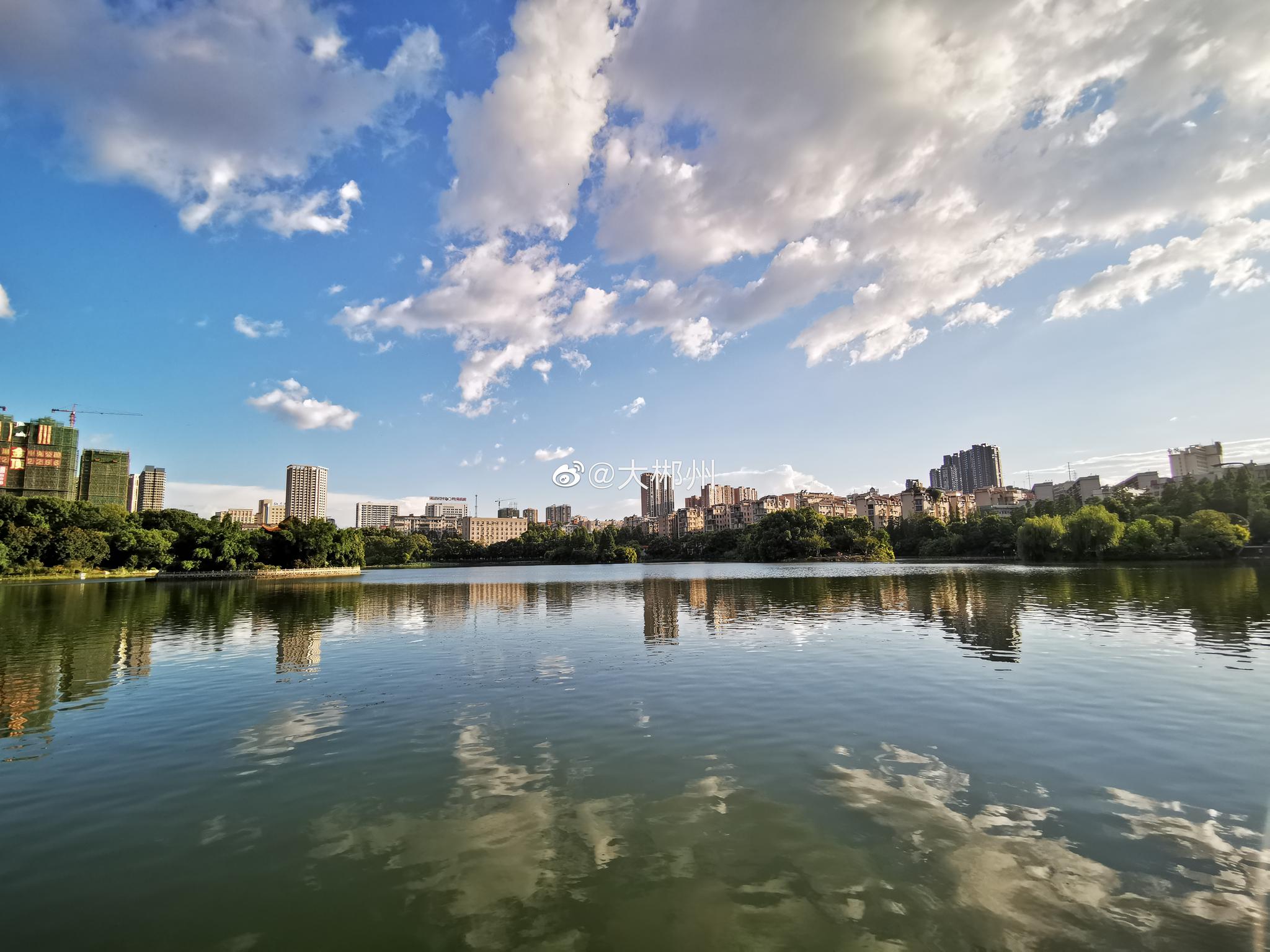 郴州北湖公园感觉离天空超级近