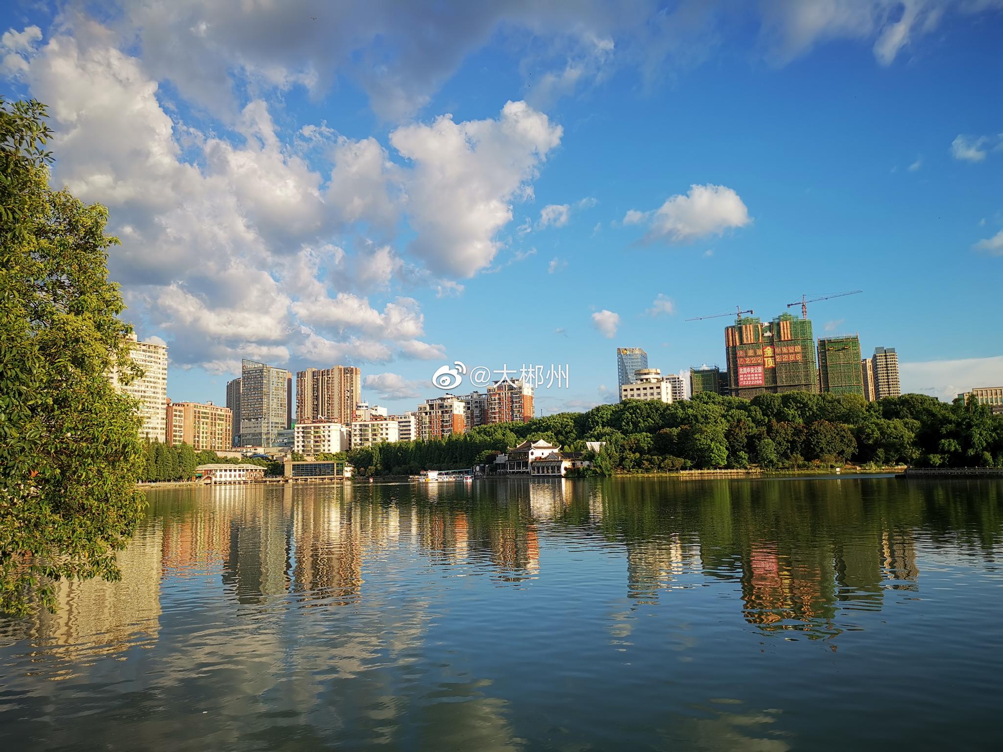 郴州北湖公园感觉离天空超级近