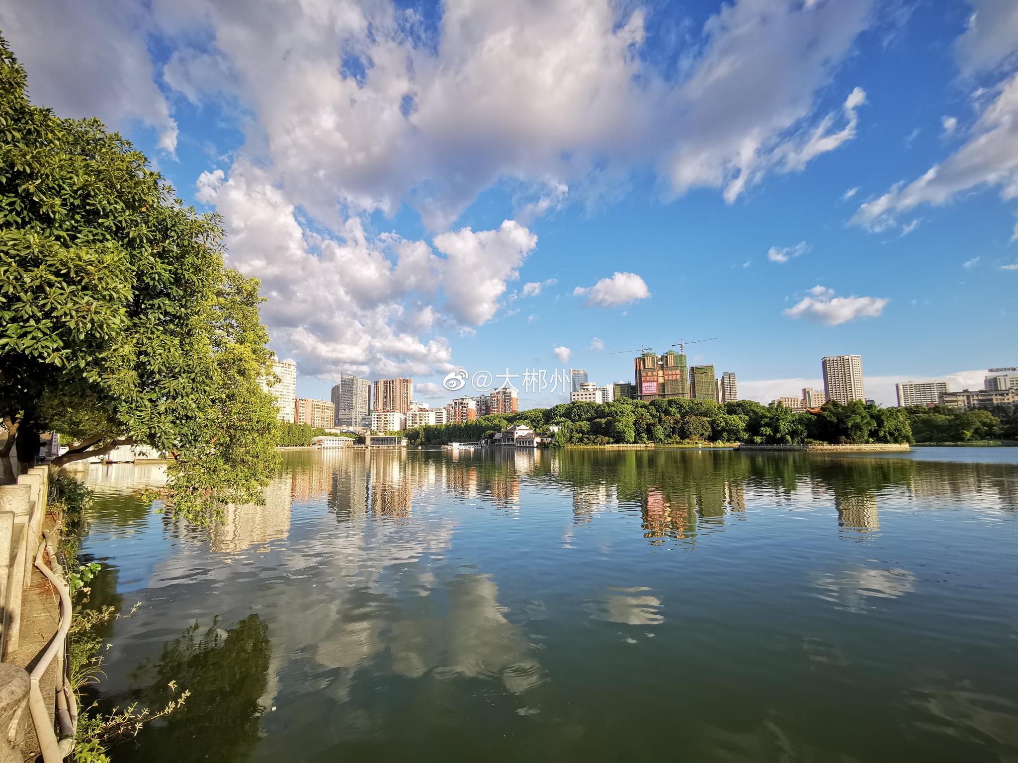 郴州北湖公园感觉离天空超级近