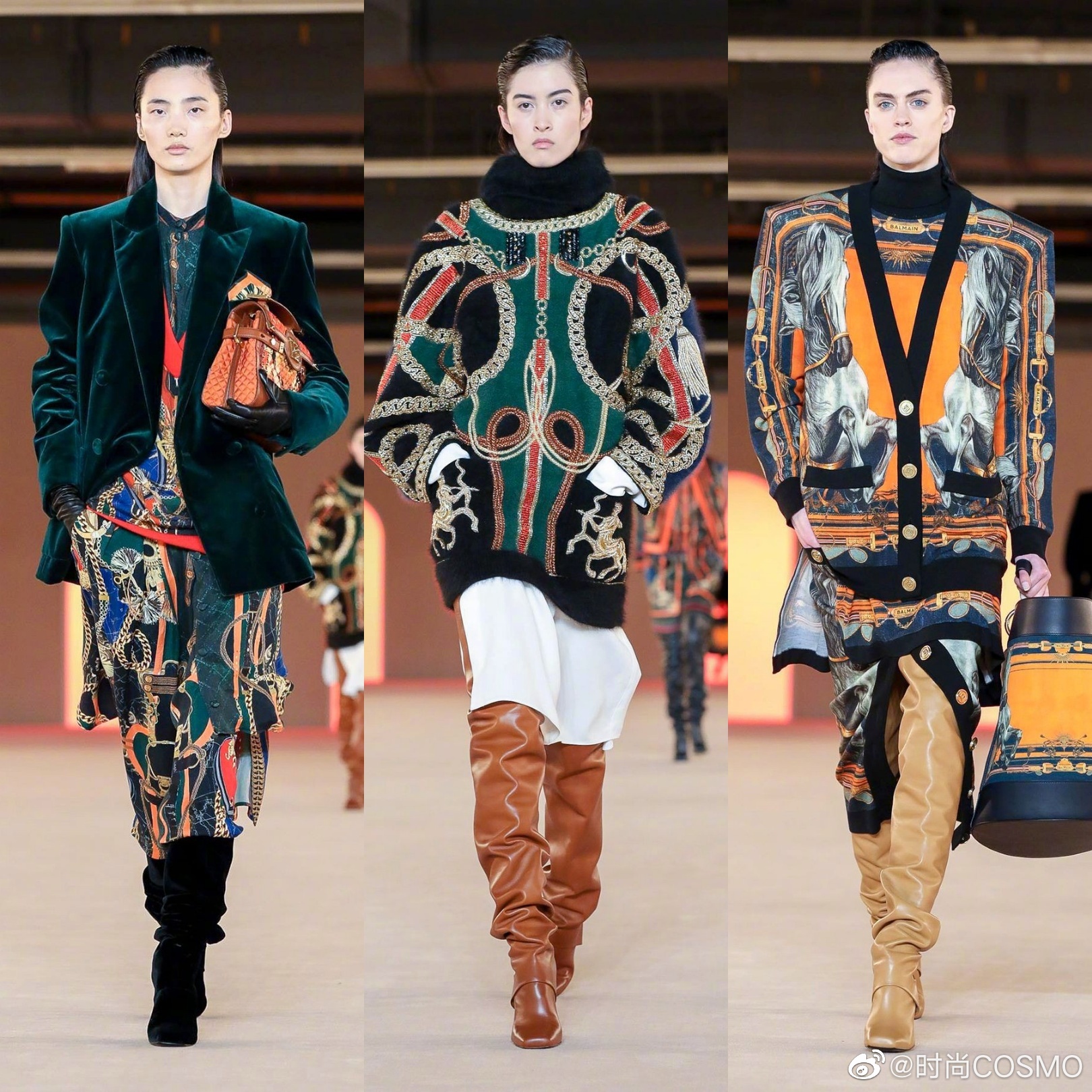 balmain2020秋冬大秀摩登元素与摇滚气息的完美融合