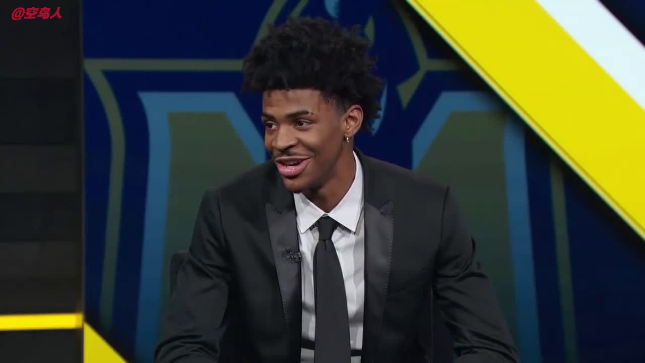 榜眼热门莫兰特接受采访