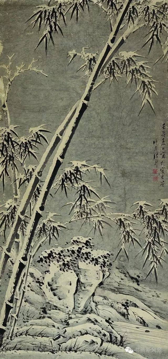 煮雪烹茶，听雪敲竹，赏古今十大名家笔下的《雪竹图》|雪竹图|雪竹|孙其峰_新浪新闻