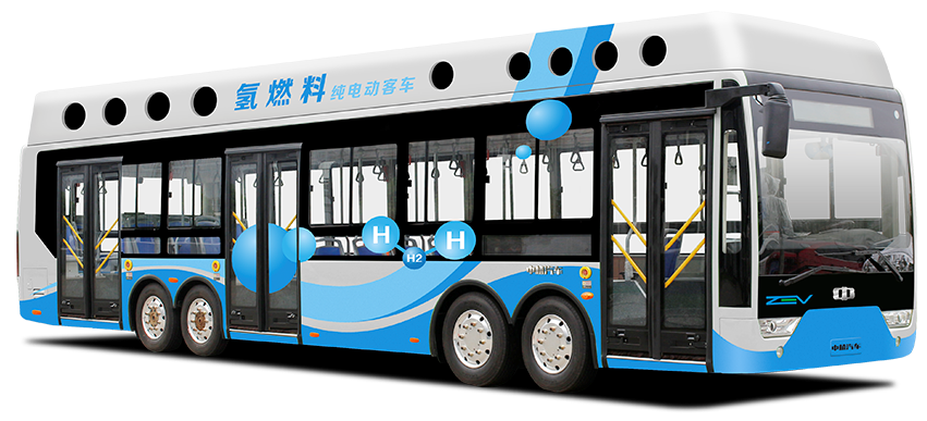 中植氢燃料电池客车加氢仅需35分钟满足500km以上续航里