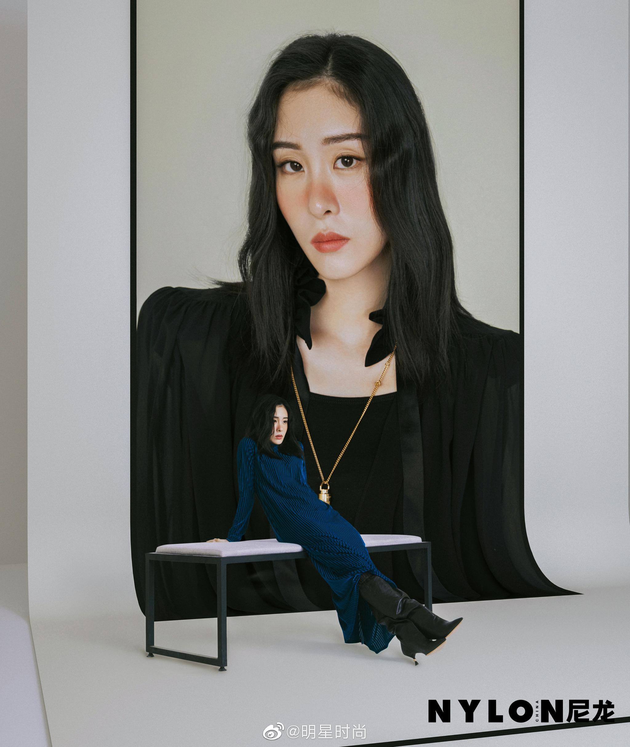张碧晨nylon尼龙封面大片曝光,首次突破尝试晒伤妆