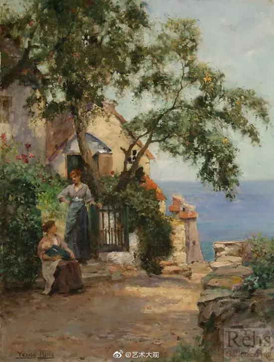 美不胜收富有诗情画意的英国乡村田园油画英国印象派画家henry john