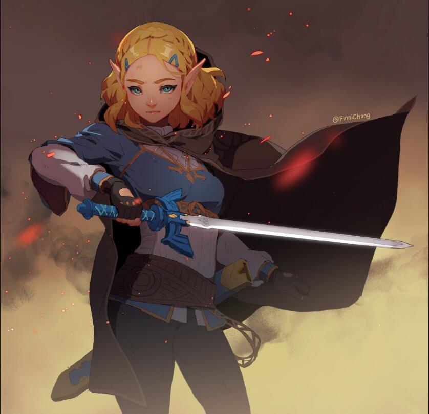 短发的塞尔达公主同人图twitter